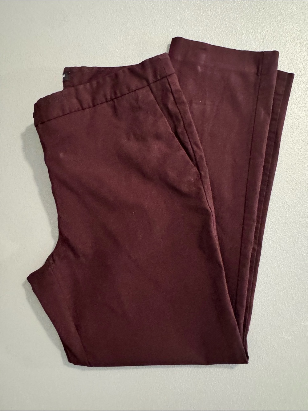 Mario Serrani Burgundy Trousers Pants Slacks 6